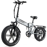 SAMEBIKE XWLX09 IT Electric Bike - 500W Motor 48V10AH Battery 40KM Range Mechanical Disc Brakes - Silver Grey